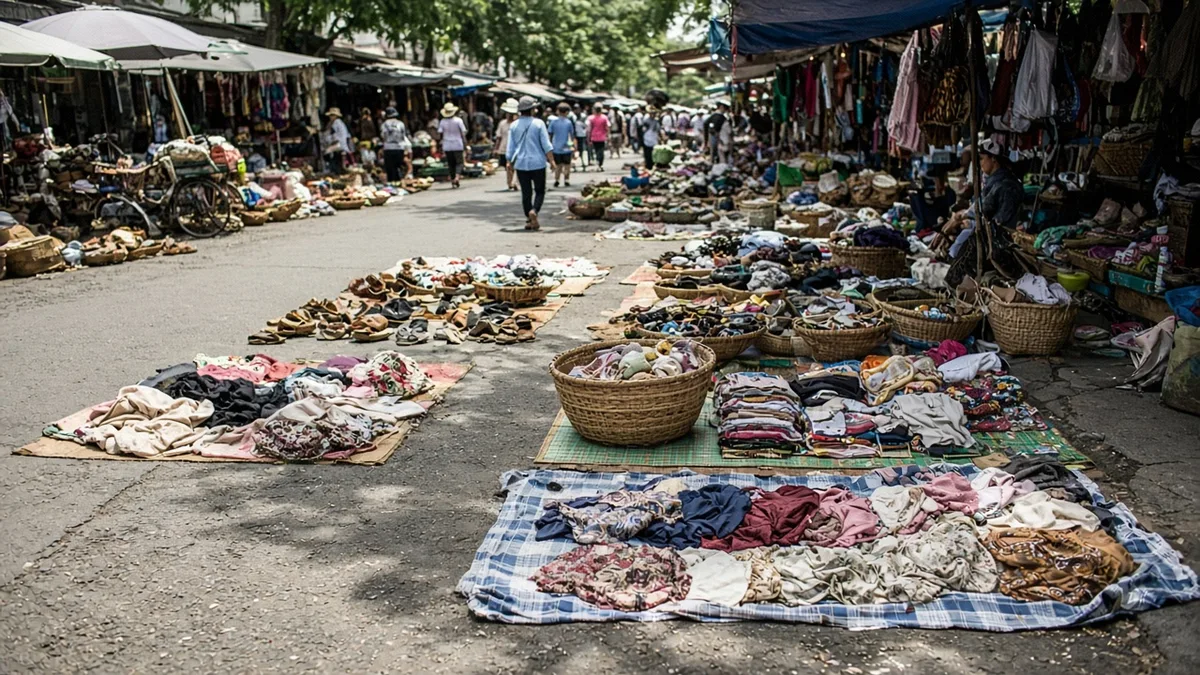 Chợ Trời, tên gọi và hai thời hàng hóa