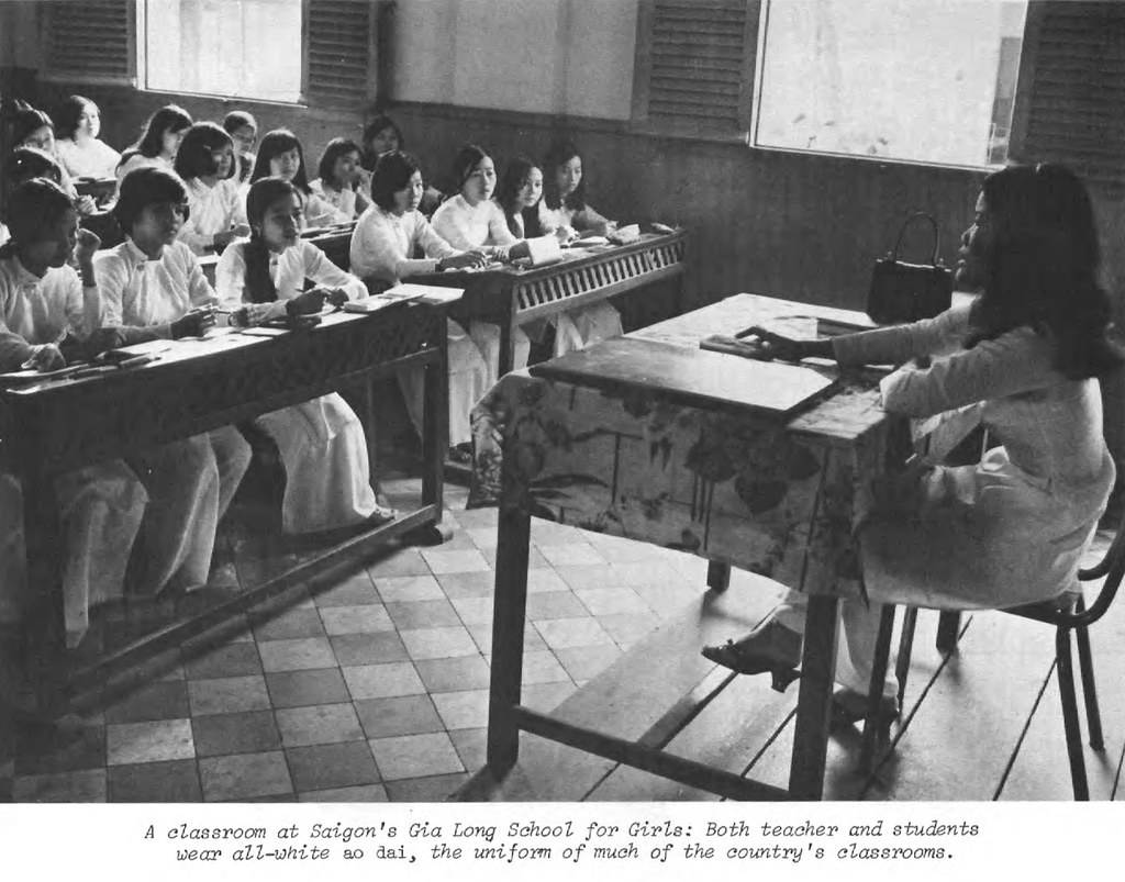 Saigon 1970 - Một lớp học tại trường Gia Long