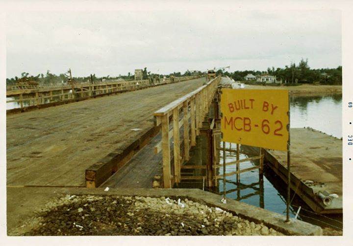 Cầu MCB-62 được xây dựng xong. Quảng Trị 1969