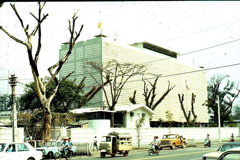 Տàι̇ Ցòn 1970 - Đại sứ quán Hoa Kỳ trên đại lộ Thống Nhất