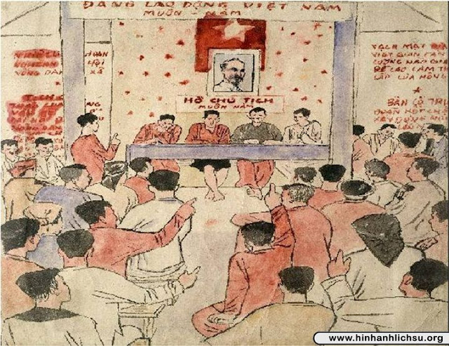 Bộ tranh vẽ của Phan Thông về thời kì cải cách ruộng đất ở miền Bắc Việt Nam 1954-1956