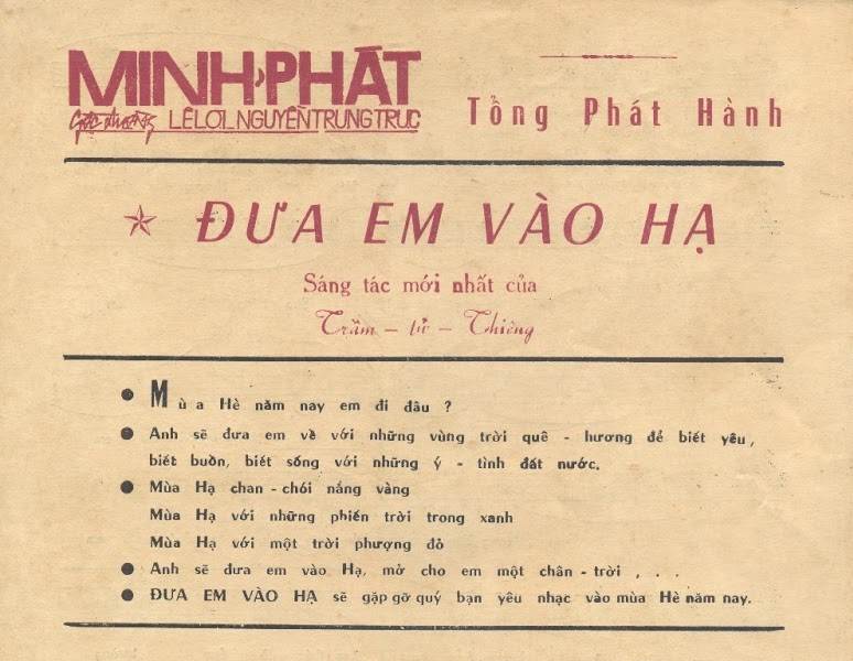 Về Ca Khúc “Đưa Em Vào Hạ” Của Nhạc Sĩ Trầm Tử Thiêng – Nhạc Vàng