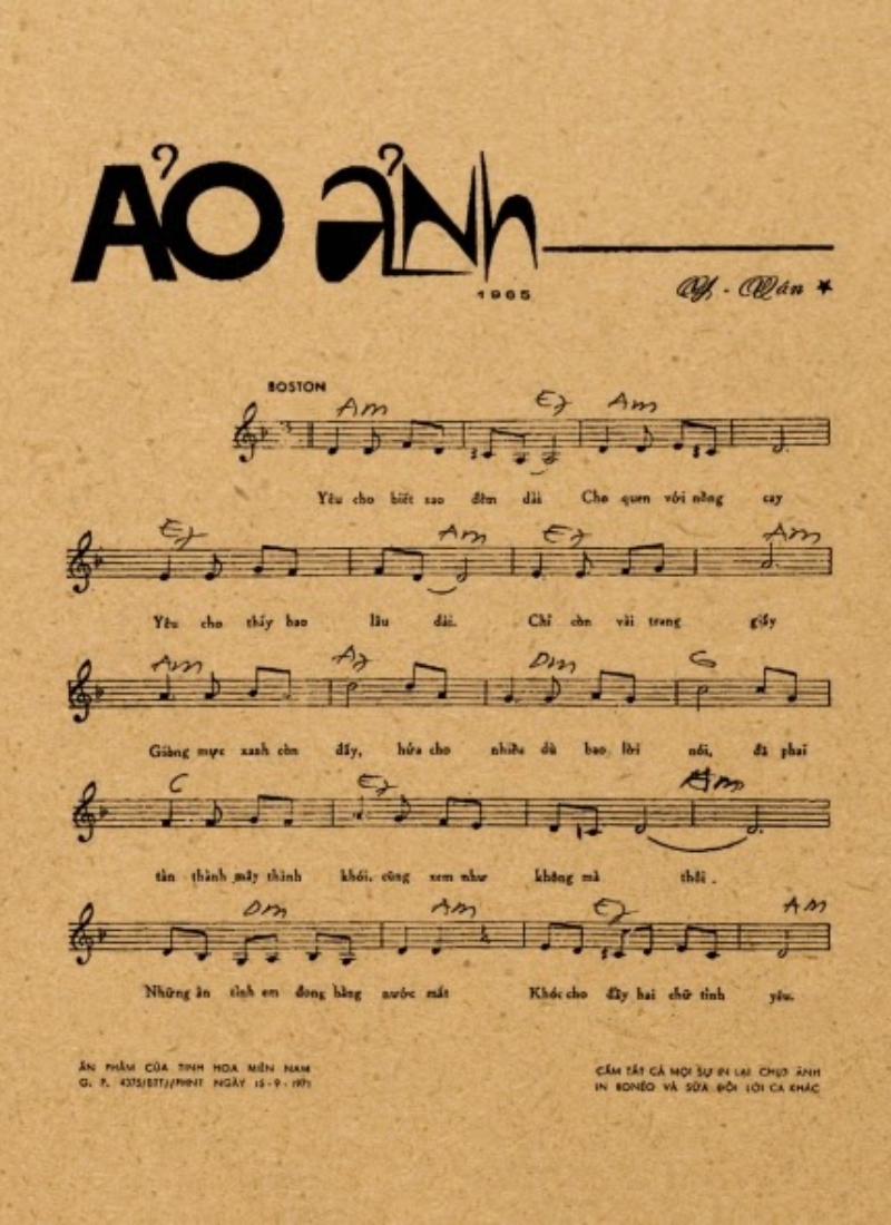 Ảo ảnh piano sheet - Nhạc sĩ Y Vân | Tải sheet nhạc piano free