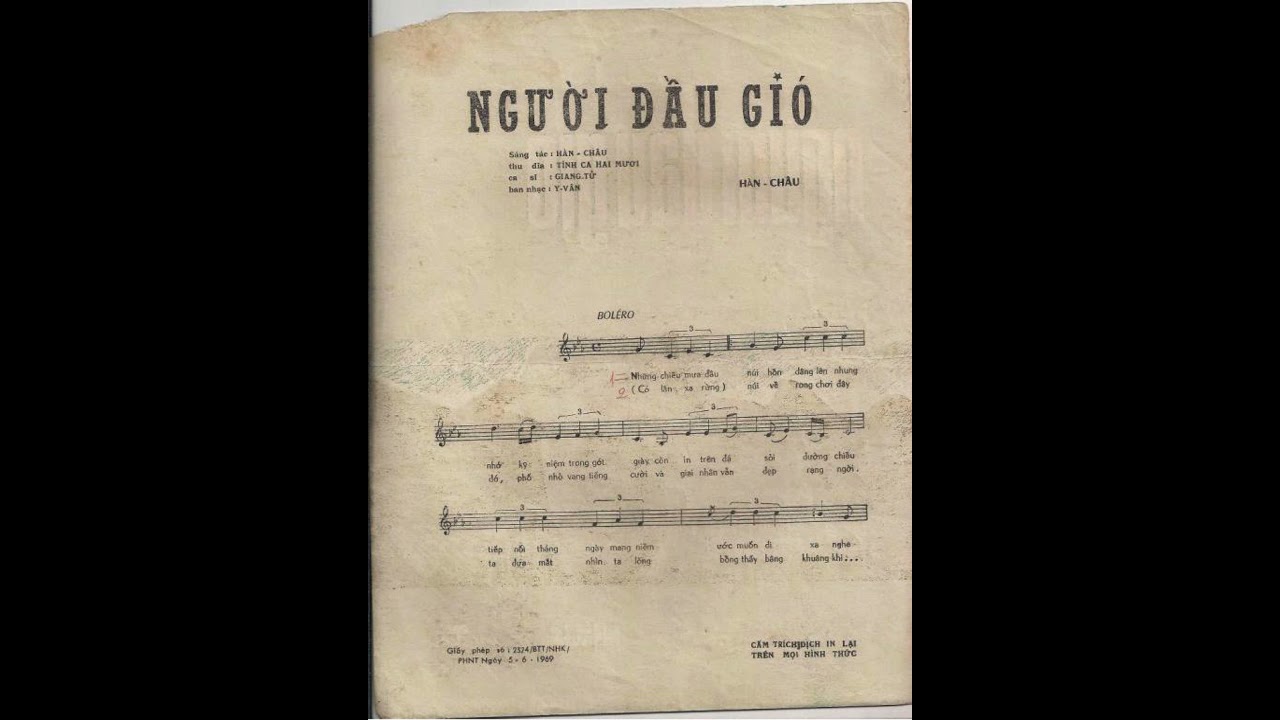 Người Đầu Gió - Giang Tử ( thâu thanh trước 1975 )