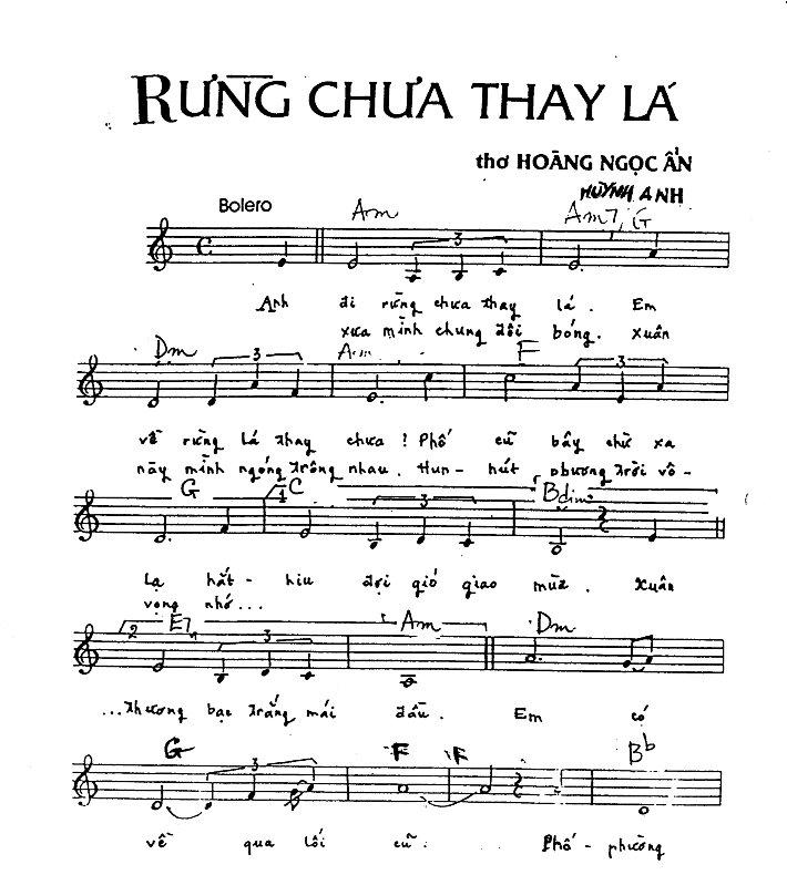 Rừng chưa thay lá (Huỳnh Anh – Hoàng Ngọc Ẩn) | Dòng Nhạc Xưa