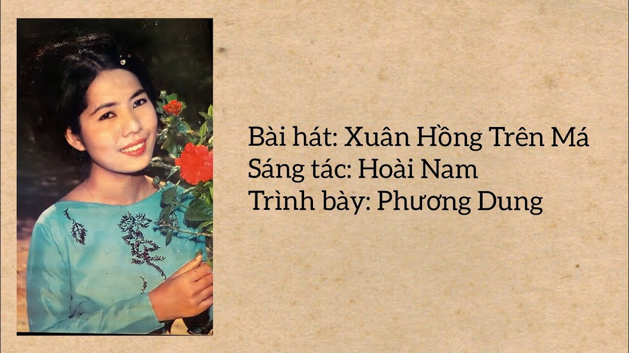 Xuân Hồng Trên Má | Phương Dung (Pre 75) | (Music Audio Lyrics)