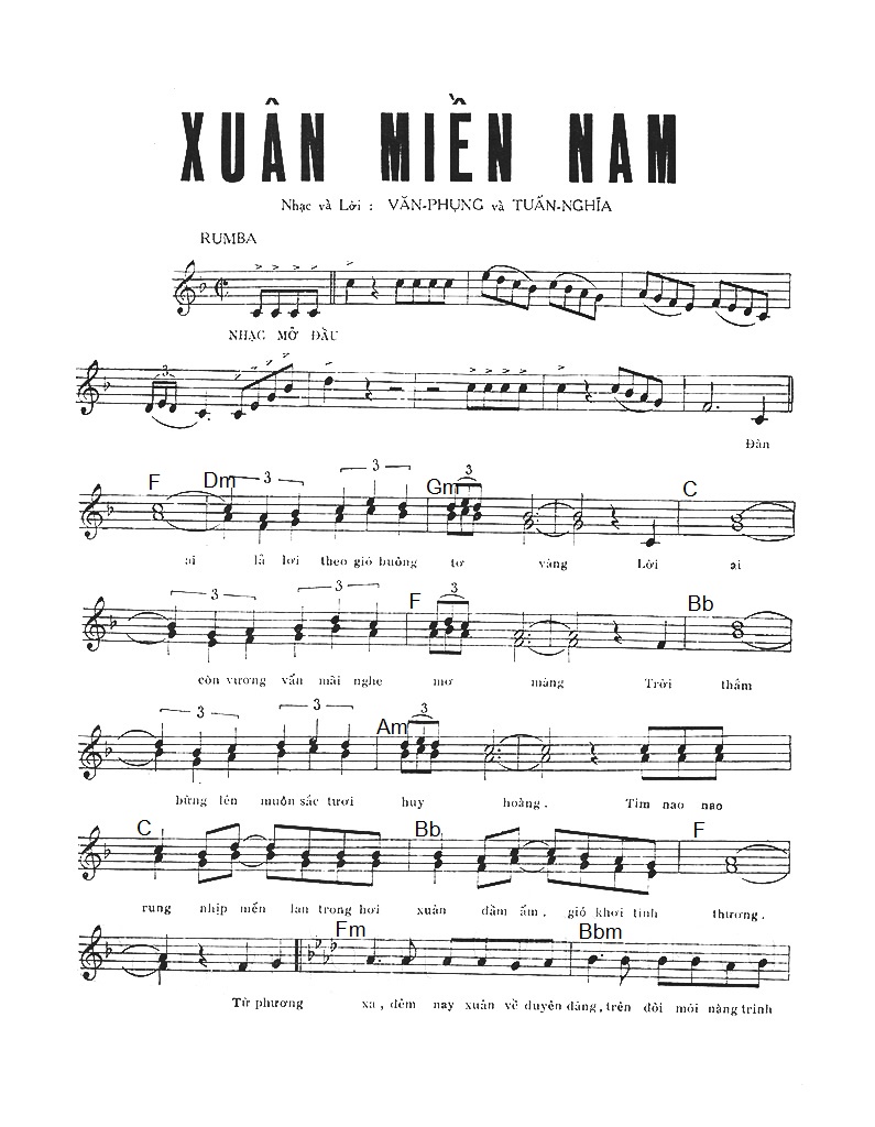 XUÂN MIỀN NAM | Kho Sheet nhạc