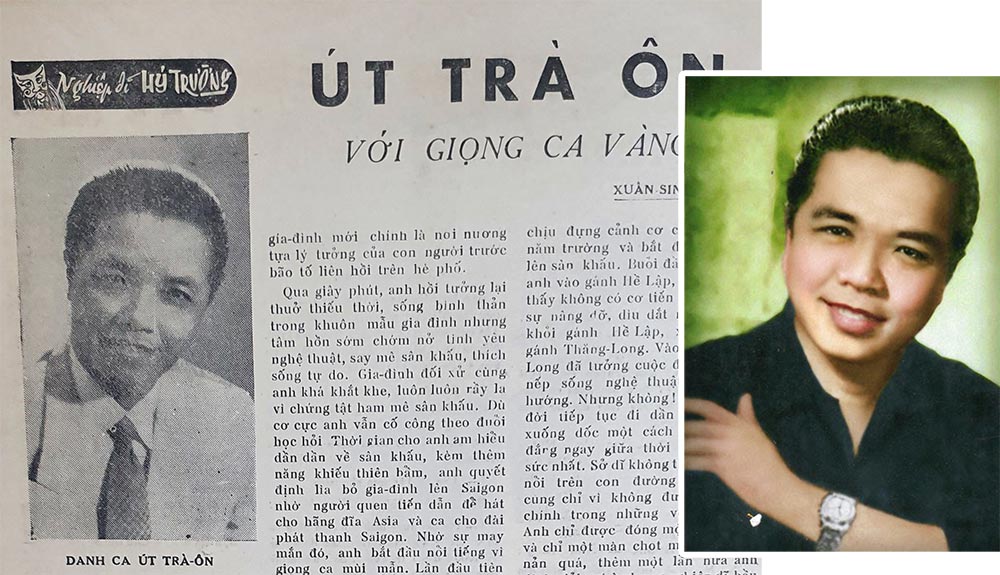 Tư liệu về cuộc đời "vua vọng cổ" Út Trà Ôn đăng trên tạp chí năm 1957