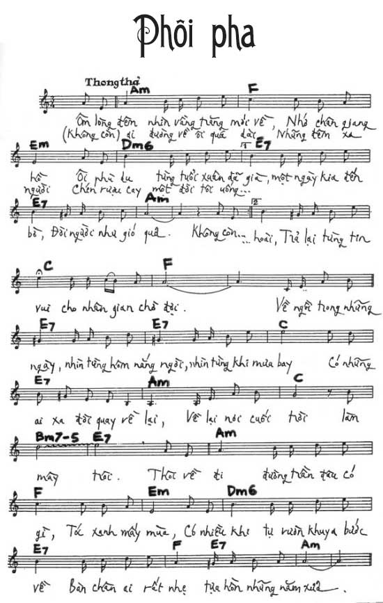 Những suy niệm về cuộc đời trong bài "Phôi Pha" của nhạc sĩ Trịnh Công Sơn  - "Thôi về đi, đường trần đâu có gì..."